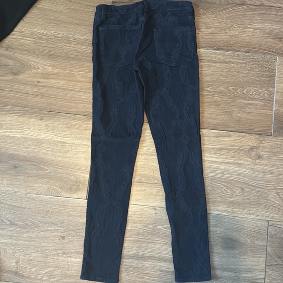 J brand blue jeans with paisleys printed on. Used - Picture 5 of 6